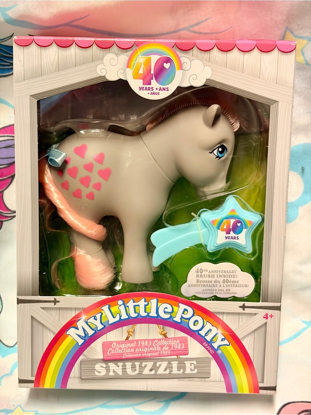 2022 My Little Pony 40th Anniversary Snuzzle 4” Pony (Original Earth Pony)/NIB